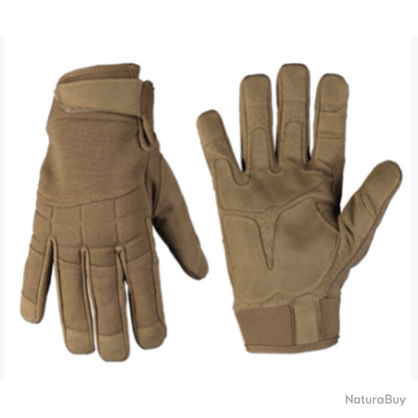Gants Mil-Tec Assault Coyote - S