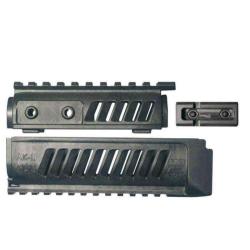 Garde-main quad-rail Picatinny FAB Defense en polym&egrave;re renforc&eacute; pour AK-47/74 Noir