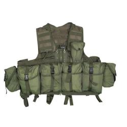 Gilet Chest Rig Mil-Tec MOLLE 8 Poches Vert olive