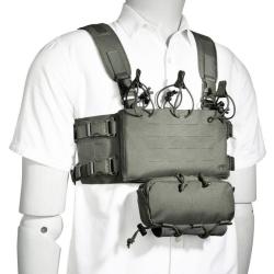 Gilet Chest Rig Tasmanian Tiger Combi Rig Gris