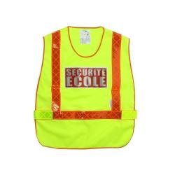 Gilet d'identification S&eacute;curit&eacute; &Eacute;cole Jaune - Taille unique