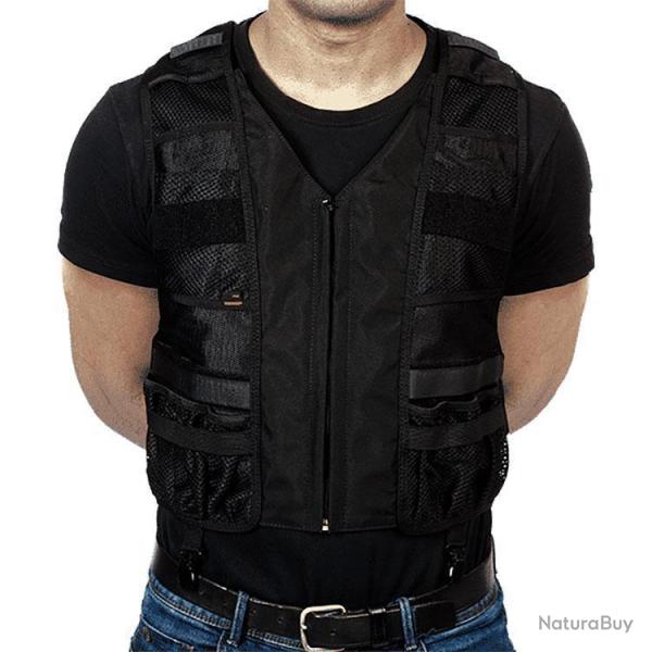 Gilet d'intervention GK Pro Tactiknight Discret Noir - Taille unique