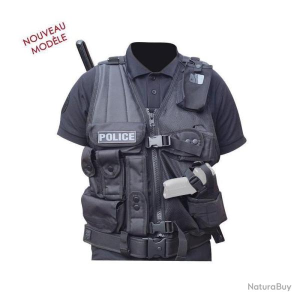 Gilet d'intervention Patrol Equipement Force Intervention T Noir Gaucher