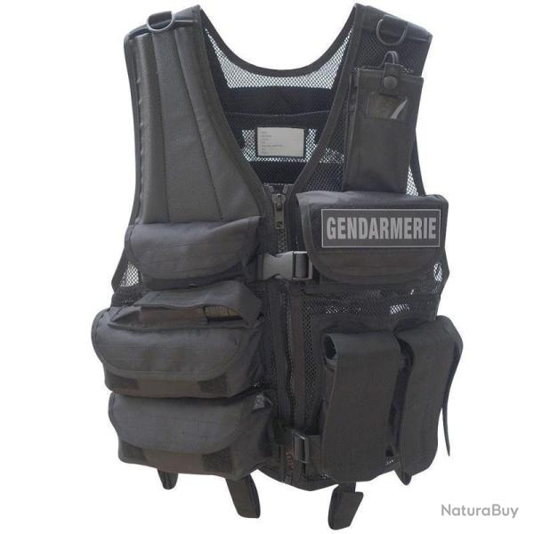 Gilet d'intervention Patrol Equipement FORCE Noir