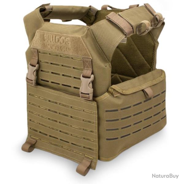 Gilet porte-plaques Kinetic Bulldog Tactical Gear Coyote Oui - L (86 - 130 cm)