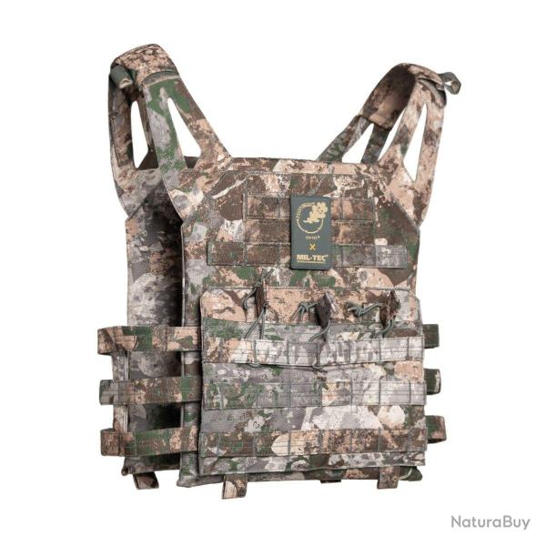 Gilet porte-plaques Mil-Tec GEN II CIV-TEC polyester 600D Oxford avec plaques factices WASP I Z1B