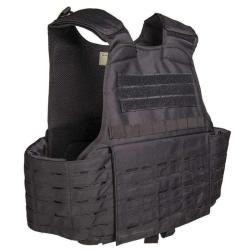 Gilet porte-plaques Mil-Tec Laser Cut Noir