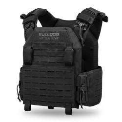 Gilet porte-plaques QR Kinetic Bulldog Tactical Gear Noir - M (76 - 99 cm)