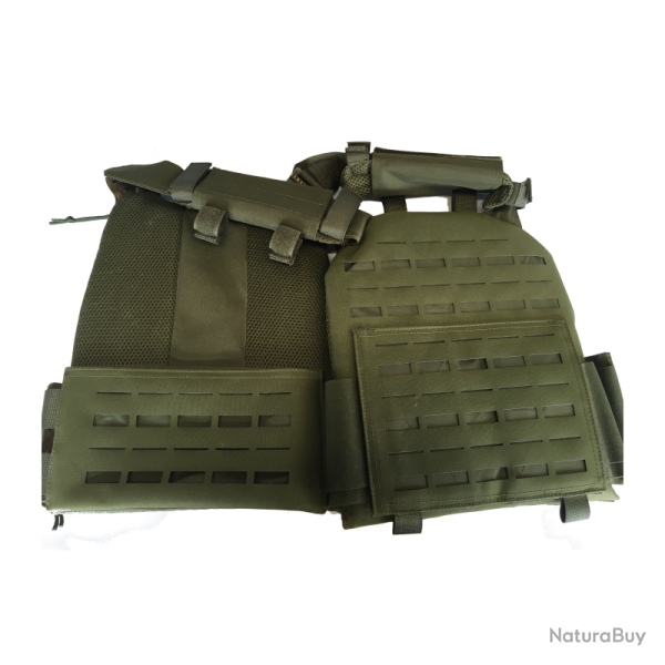 Gilet porte-plaques SM2A Bulldog Tactical Gear Vert olive