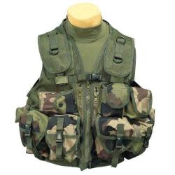Gilet tactique Mil-Tec PLCE 9 poches en mesh polyester enduit polyur&eacute;thane CCE
