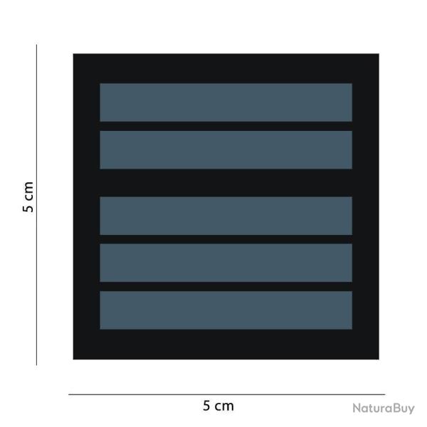 Grade de poitrine basse visibilit� Noir Lieutenant-Colonel / Colonel