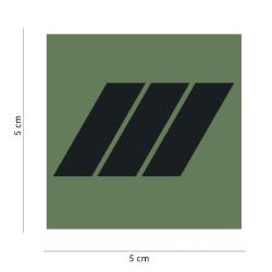 Grade de poitrine basse visibilit&eacute; Vert olive Brigadier Chef / MDL Chef