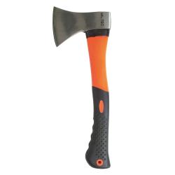 Hache d'urgence Mil-Tec Emergency t&ecirc;te acier carbone manche caoutchout&eacute; 36,5 cm Orange