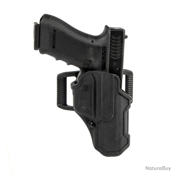 Holster Blackhawk T-Series L2C sans lampe Noir Glock 26 - Gaucher
