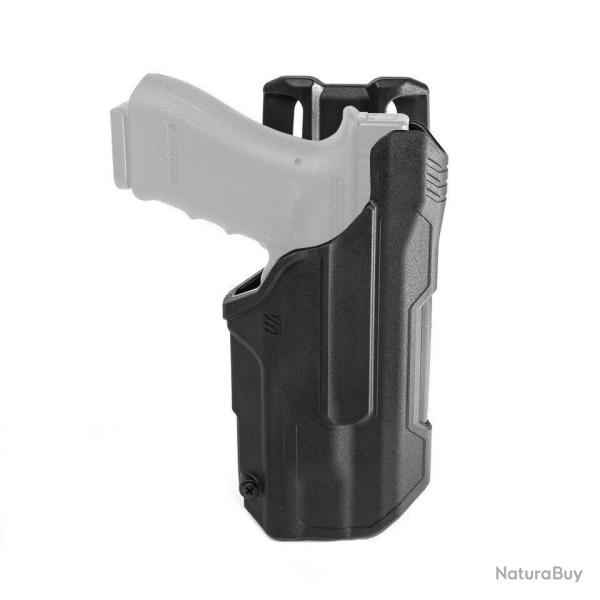 Holster Blackhawk T-Series L2D LB Duty Noir Glock 17 / 19 Droitier