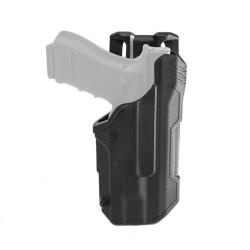 Holster Blackhawk T-Series L2D LB Duty Noir Glock 17 / 20 Gaucher
