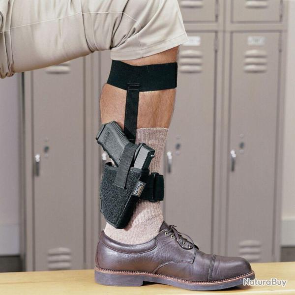 Holster de cheville Noir Droitier - 10 - Petits auto. (.22 - .25 cal)