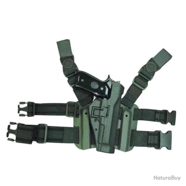 Holster de cuisse Blackhawk Serpa Level 2 Tactical OD Vert PAMAS G1. Beretta 92 / 96 Droitier