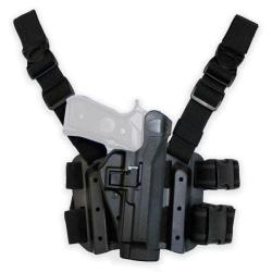 Holster de cuisse Blackhawk Serpa&reg; Level 2 (outlet) Noir PAMAS G1. Beretta 92 / 96 Droitier