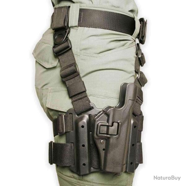 Holster de cuisse Blackhawk Serpa� Level 2 Noir Glock 17 / 19 / 22 / 31 Gaucher