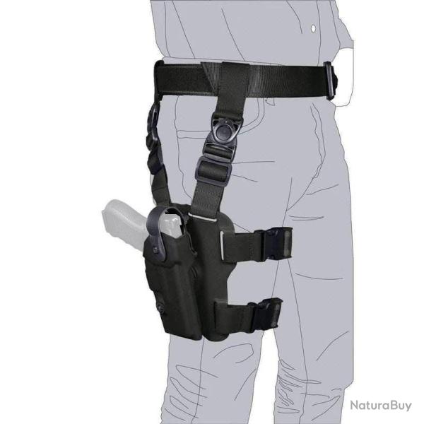 Holster de cuisse Vega PTP Noir HK USP Droitier