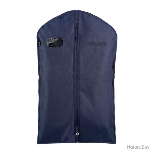 Housse � habits Ares en nylon 600D avec fen�tre transparente et porte-nom Bleu