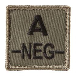 Identifiant de groupe sanguin Ares Velcro Vert olive A-