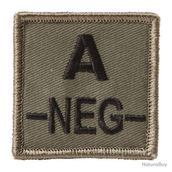 Identifiant de groupe sanguin Ares Velcro Vert olive A-