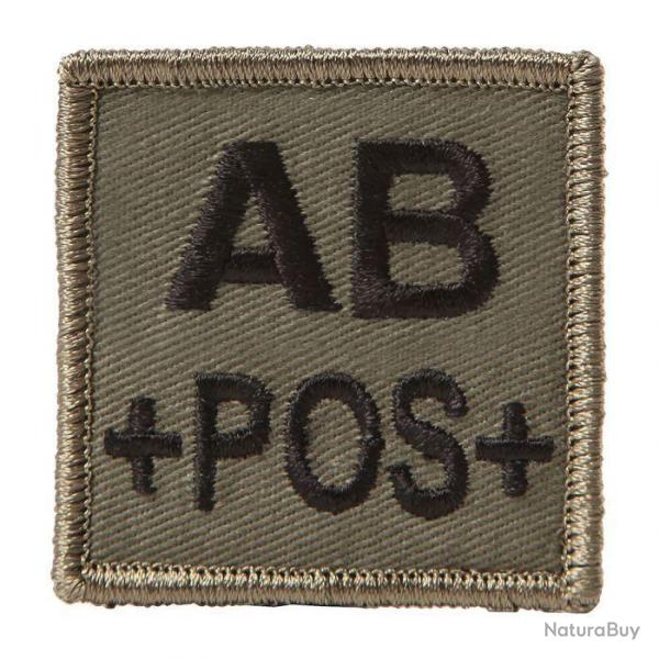 Identifiant de groupe sanguin Ares Velcro Vert olive AB+