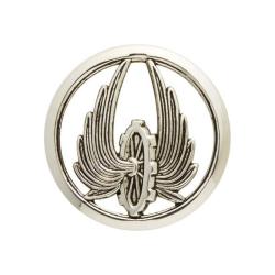 Insigne de b&eacute;ret Argent Train