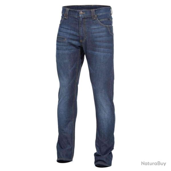 Jean tactique Pentagon Rogue en coton extensible entrejambe diamant fermeture �clair YKK Bleu - EU 4