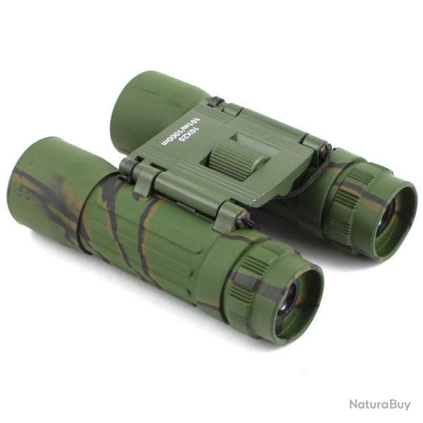 Jumelles Mil-Tec pliables 10�25 objectif 25 mm champ 101 m/1000 m 220 g avec pochette Autre camo