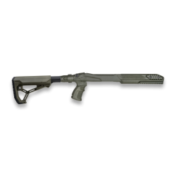 Kit de conversion crosse M4 FAB Defense pour Ruger 10/22 &agrave; crosse r&eacute;tractable 5 positions Vert olive
