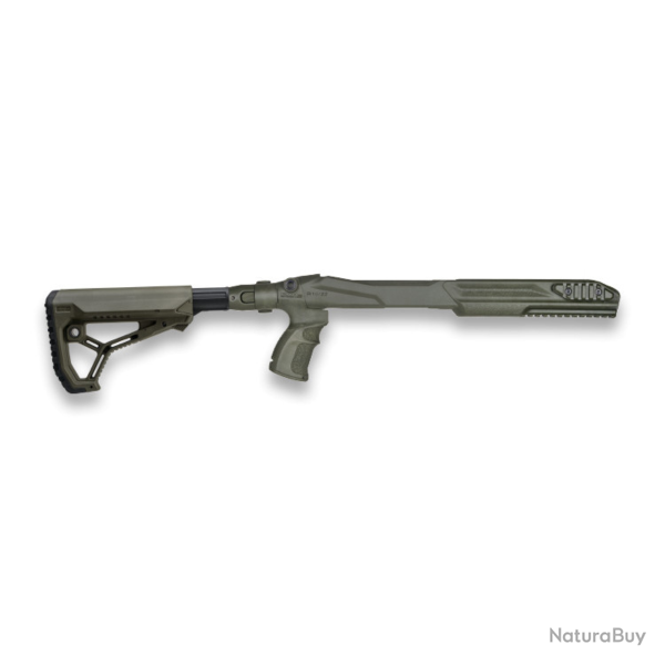 Kit de conversion crosse M4 FAB Defense pour Ruger 10/22 � crosse r�tractable 5 positions Vert olive