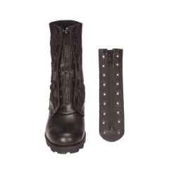 Kit de conversion fermeture &eacute;clair de botte Mil-Tec 9 oeillets en PVC synth&eacute;tique aspect cuir 22,5 c