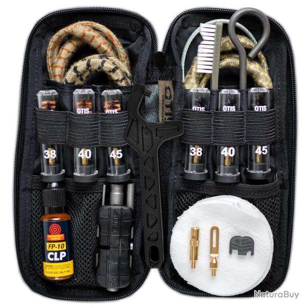 Kit de nettoyage Otis Professional Glock [cal .38 / 9 mm > .40 > .45] Noir