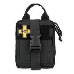 Kit de premiers secours Rhino Rescue Adventure Mini IFAK (trousse de secours pleine) Noir