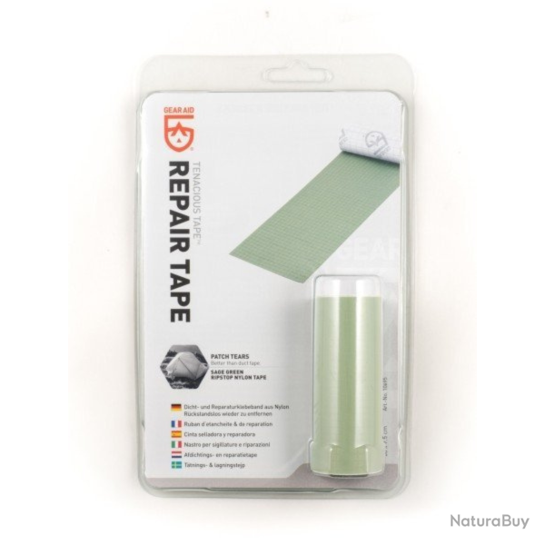 Kit de r�paration Gear Aid Tenacious Tape (outlet) Vert Clair