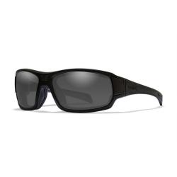 Lunettes balistiques Wiley X WX Breach EN.166F avec joint facial amovible Noir Fum&eacute;