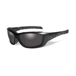 Lunettes balistiques Wiley X WX Gravity EN.166F avec joint facial amovible Noir Fum&eacute;