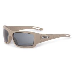 Lunettes de protection balistique ESS Credence &agrave; &eacute;cran fixe certifi&eacute;es ANSI Z87.1 Coyote Fum&eacute;