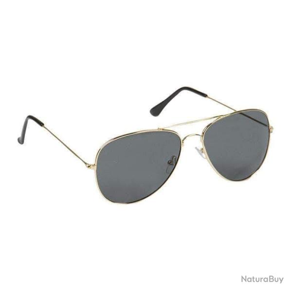 Lunettes de soleil Mil-Tec Pilot US monture laiton verres polycarbonate avec �tui Autre Fum�
