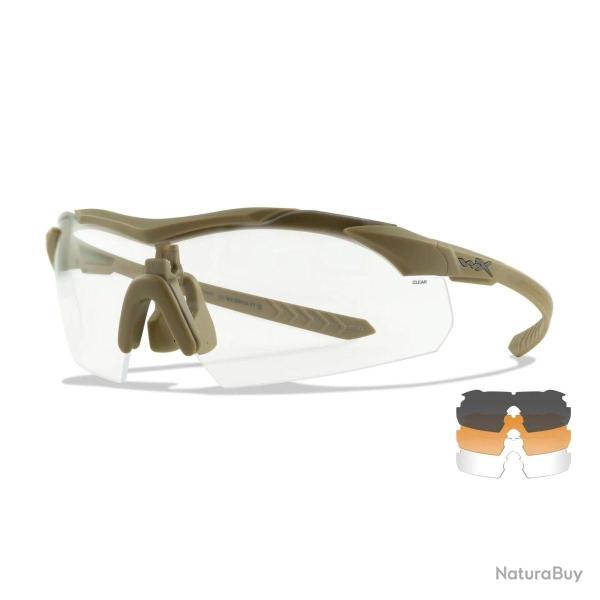 Lunettes Wiley X Vapor Comm 2.5 3 �crans Coyote Fum� / Neutre / Rust
