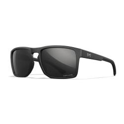 Lunettes Wiley X WX Founder polaris&eacute;es EN.166F avec coques lat&eacute;rales amovibles Polaris&eacute; Noir Miroir