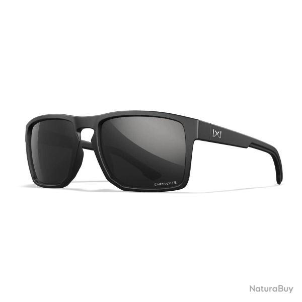 Lunettes Wiley X WX Founder polaris�es EN.166F avec coques lat�rales amovibles Polaris� Noir Miroir
