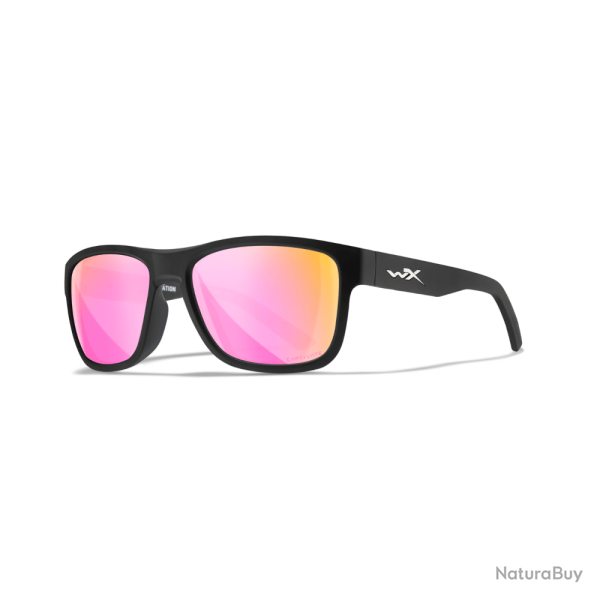 Lunettes Wiley X WX Ovation polaris�es Captivate avec coques lat�rales Rose
