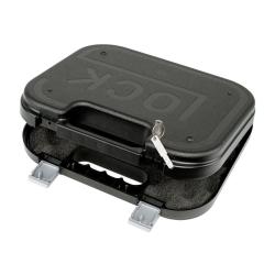 Malette pour arme Glock avec serrure &agrave; cl&eacute; (cl&eacute;s fournies) Noir