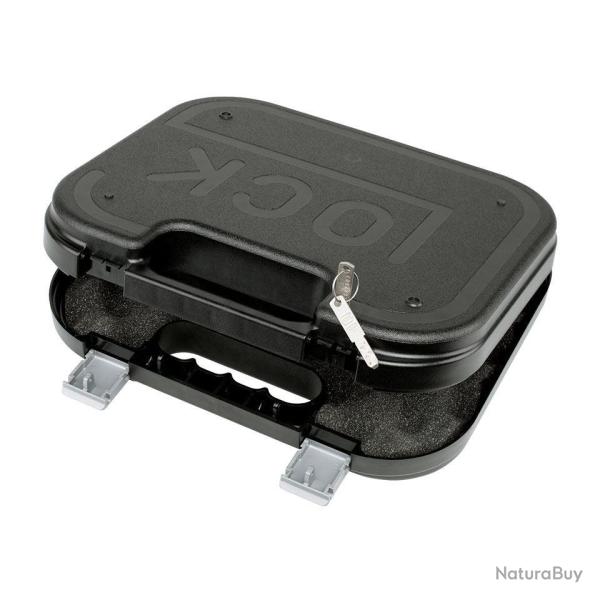 Malette pour arme Glock avec serrure � cl� (cl�s fournies) Noir