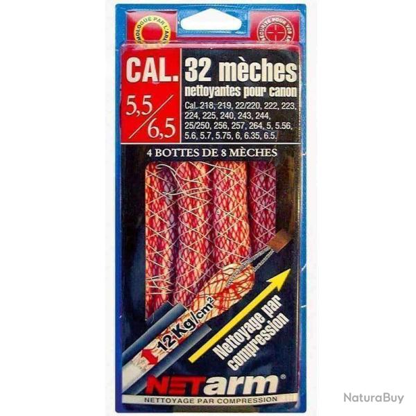 M�che nettoyante Net'Arm cal .218 Rouge cal 5.56