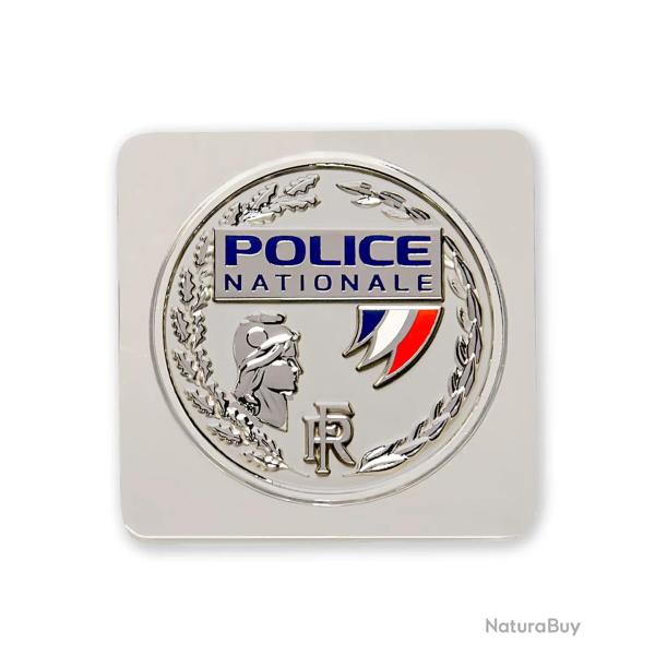 M�daille Police Nationale GK Pro support carr� zinc nickel� Autre